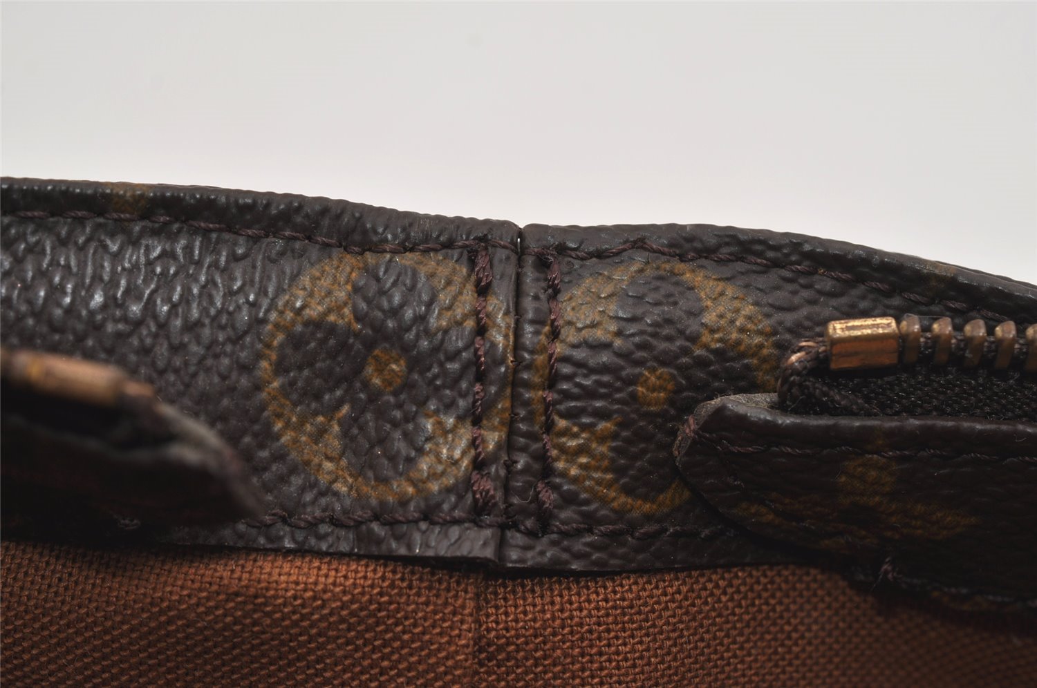 Authentic Louis Vuitton Monogram Cabas Piano Shoulder Tote Bag M51148 Junk 2653I