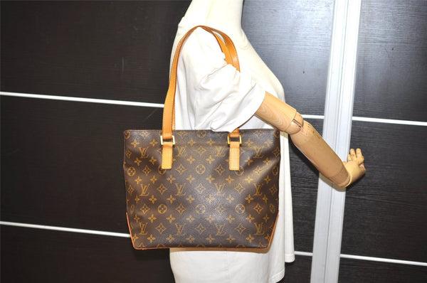 Authentic Louis Vuitton Monogram Cabas Piano Shoulder Tote Bag M51148 Junk 2653I