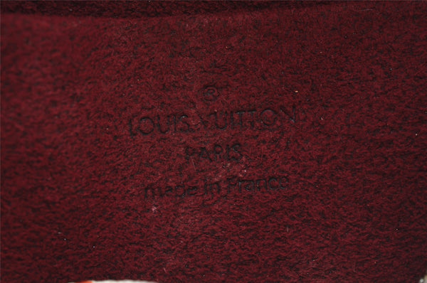 Auth Louis Vuitton Monogram Multicolor Trousse Wapiti Pouch M58033 White 2653J