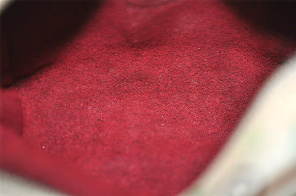 Auth Louis Vuitton Monogram Multicolor Trousse Wapiti Pouch M58033 White 2653J