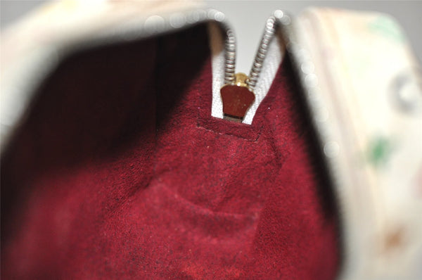 Auth Louis Vuitton Monogram Multicolor Trousse Wapiti Pouch M58033 White 2653J