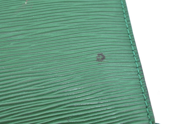 Authentic Louis Vuitton Epi Pochette Accessoires Pouch Green M52944 Junk 2654H