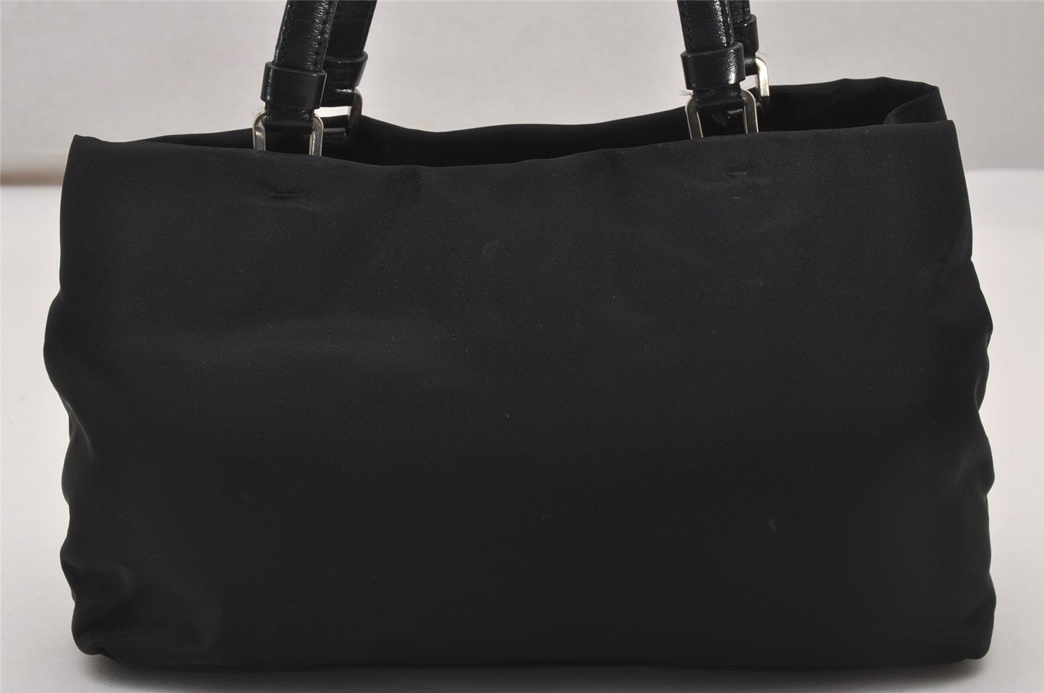 Authentic PRADA Nylon Tessuto Leather Shoulder Hand Bag Purse Black 2654J