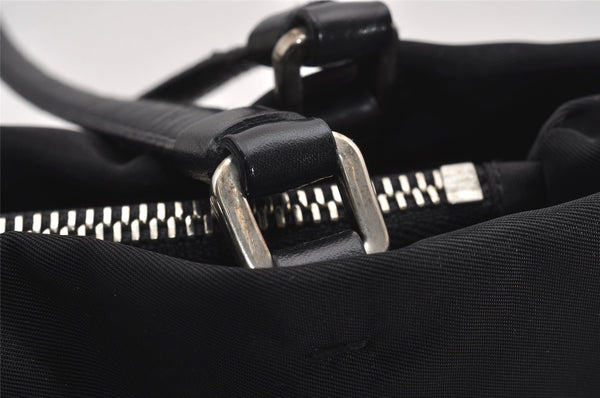 Authentic PRADA Nylon Tessuto Leather Shoulder Hand Bag Purse Black 2654J