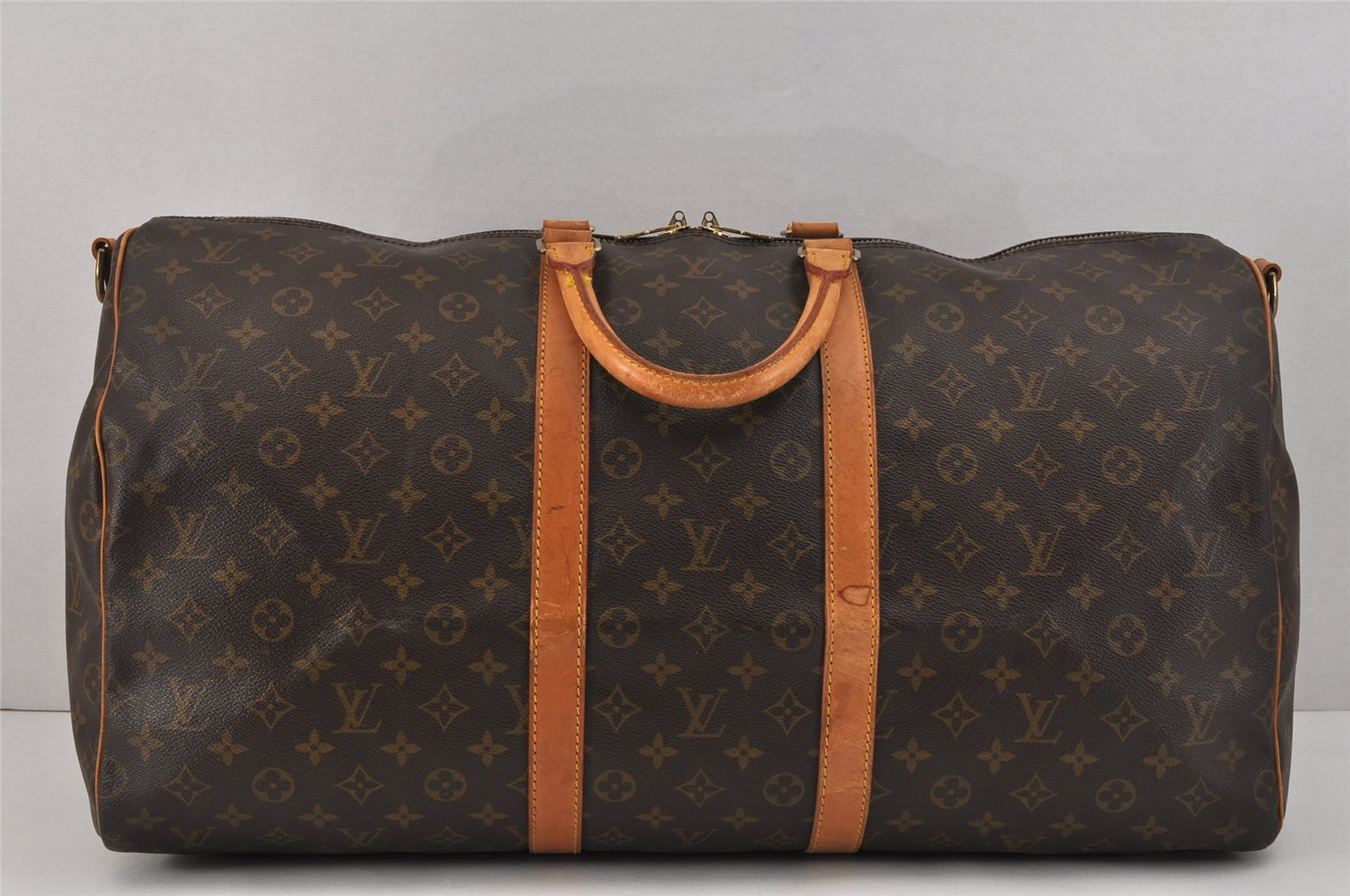 Authentic Louis Vuitton Monogram Keepall Bandouliere 55 M41414 Boston Bag 2654K