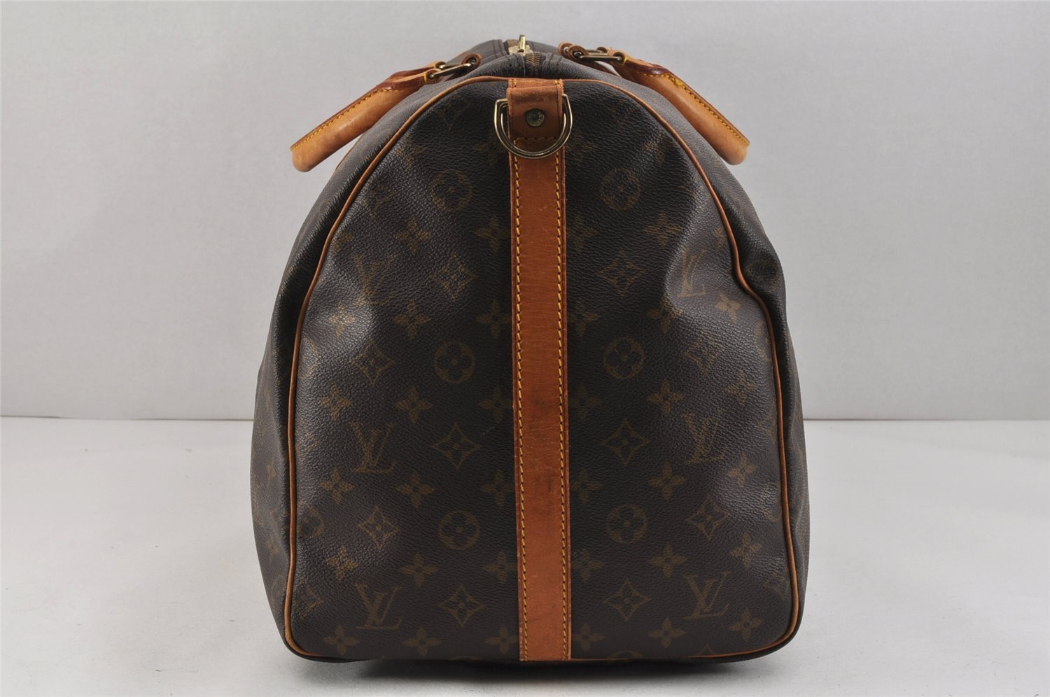 Authentic Louis Vuitton Monogram Keepall Bandouliere 55 M41414 Boston Bag 2654K