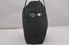 Authentic CHANEL New Travel Line Shoulder Tote Bag Nylon Leather Black 2655J