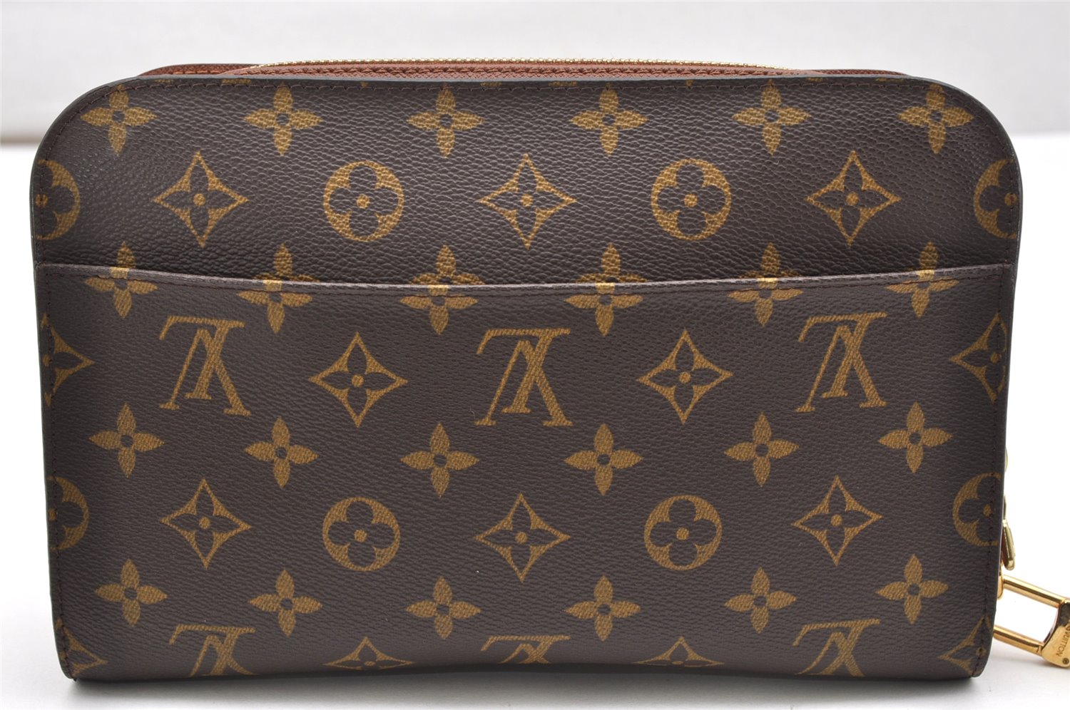 Authentic Louis Vuitton Monogram Orsay Clutch Hand Bag Purse M51790 LV 2655K