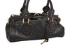 Authentic Chloe Vintage Paddington Leather Shoulder Hand Bag Brown 2656J