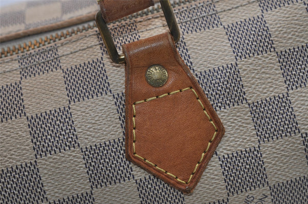 Authentic Louis Vuitton Damier Azur Speedy30 Hand Boston Bag N41533 LV 2657I