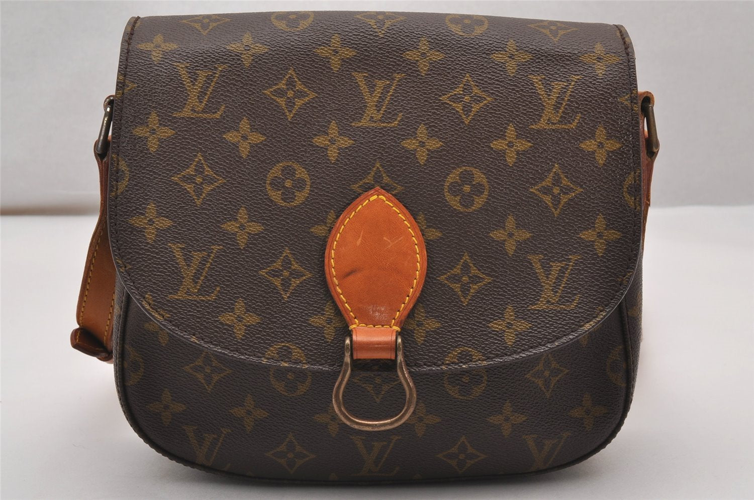 Authentic Louis Vuitton Monogram Saint Cloud GM M51242 Shoulder Cross Bag 2657J