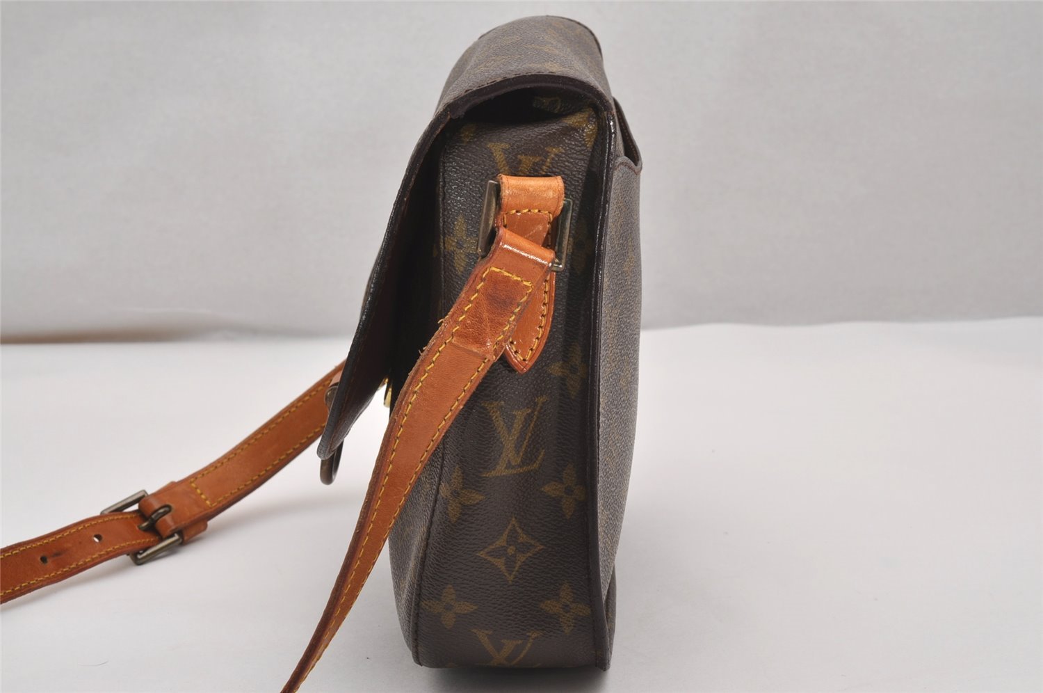 Authentic Louis Vuitton Monogram Saint Cloud GM M51242 Shoulder Cross Bag 2657J