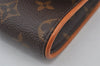 Authentic Louis Vuitton Monogram Pochette Twin GM Shoulder Bag M51852 LV 2658J