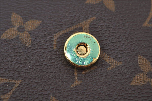 Authentic Louis Vuitton Monogram Pochette Twin GM Shoulder Bag M51852 LV 2658J