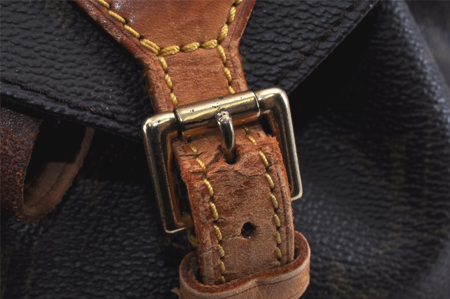 Authentic Louis Vuitton Monogram Montsouris PM Backpack M51137 LV Junk 2658K