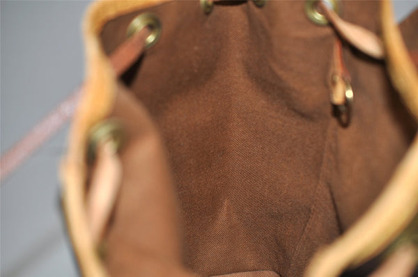 Authentic Louis Vuitton Monogram Montsouris PM Backpack M51137 LV Junk 2658K