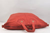 Authentic GIVENCHY Vintage Leather 2Way Shoulder Tote Bag Red 2659K