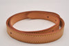 Authentic Louis Vuitton Leather Shoulder Strap For Bucket GM 31.9" Beige 2664J