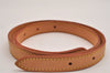 Authentic Louis Vuitton Leather Shoulder Strap For Bucket GM 31.9" Beige 2664J