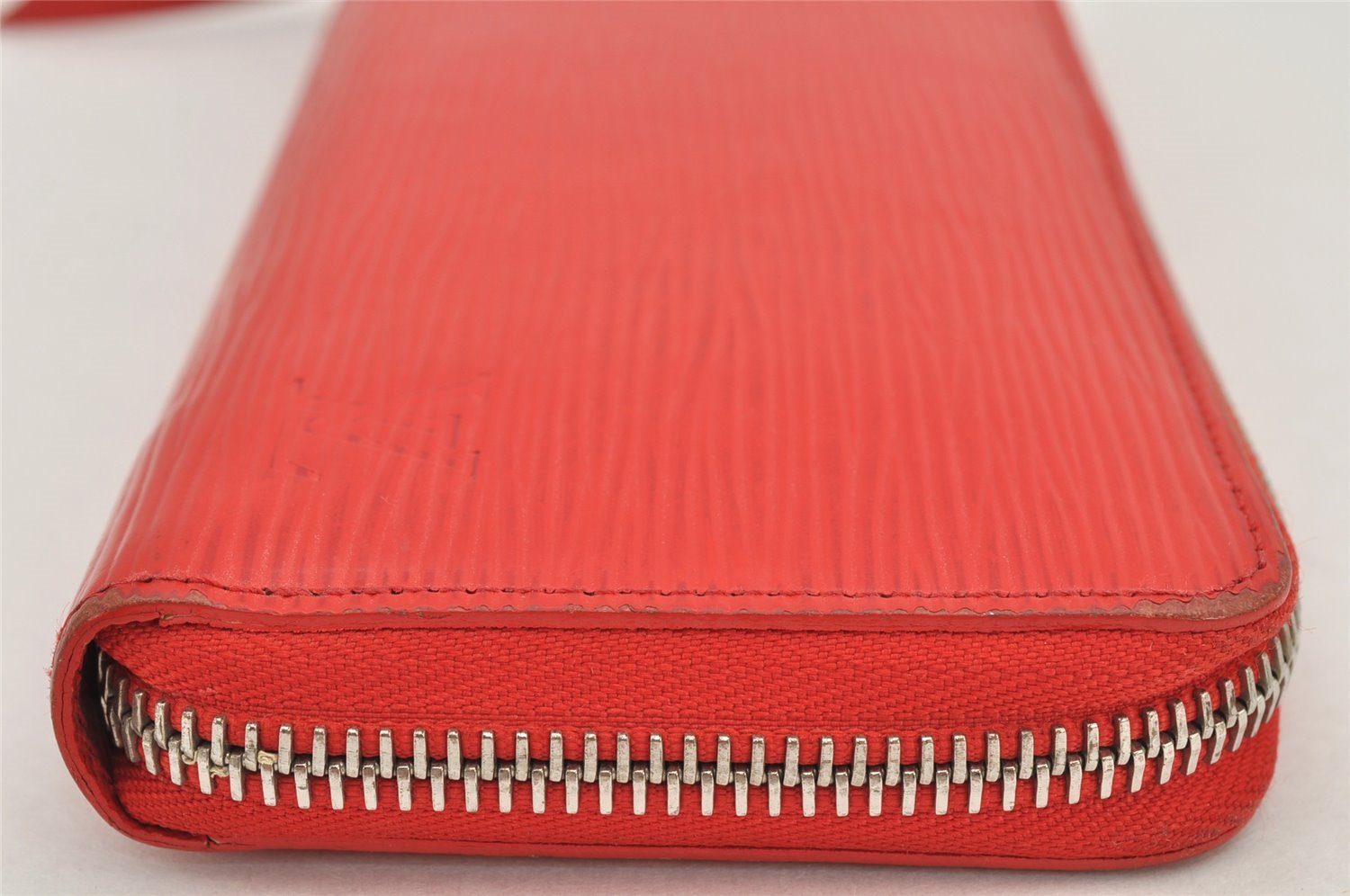 Authentic Louis Vuitton Epi Portefeuille Clemence Long Wallet M60913 Red 2664K