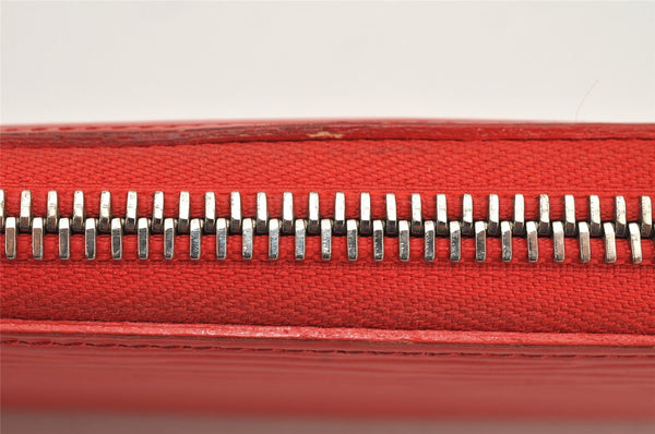 Authentic Louis Vuitton Epi Portefeuille Clemence Long Wallet M60913 Red 2664K