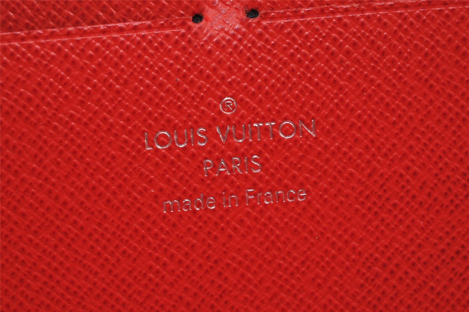 Authentic Louis Vuitton Epi Portefeuille Clemence Long Wallet M60913 Red 2664K