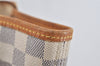 Authentic Louis Vuitton Damier Azur Neverfull MM Tote Bag N51107 LV 2665I