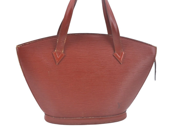 Authentic Louis Vuitton Epi Saint Jacques Hand Bag Brown M52273 LV 2665J