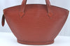 Authentic Louis Vuitton Epi Saint Jacques Hand Bag Brown M52273 LV 2665J