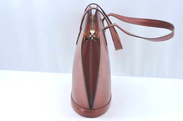 Authentic Louis Vuitton Epi Saint Jacques Hand Bag Brown M52273 LV 2665J
