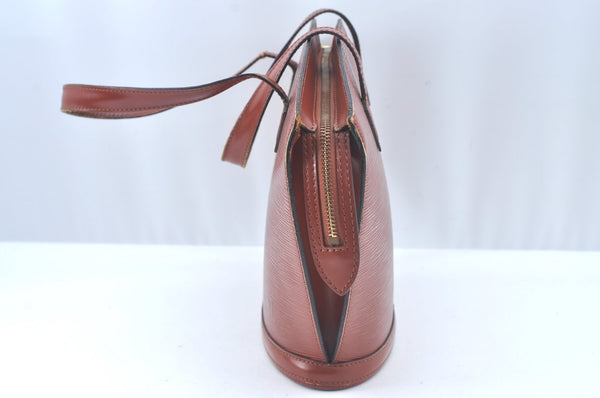 Authentic Louis Vuitton Epi Saint Jacques Hand Bag Brown M52273 LV 2665J