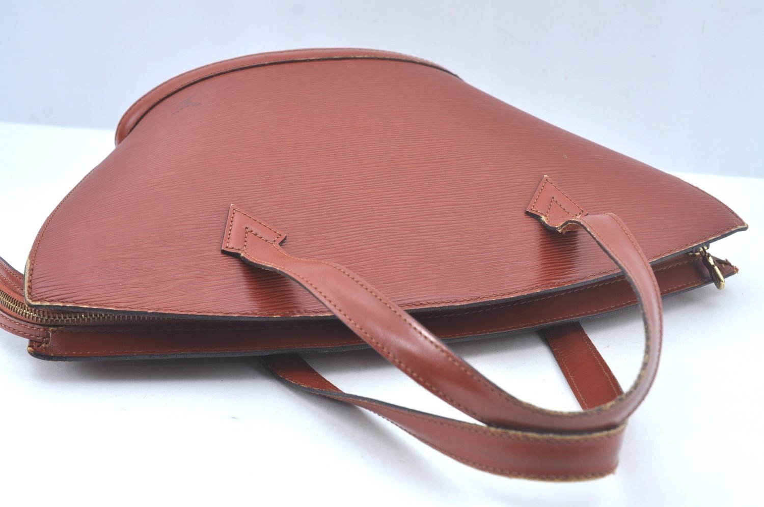 Authentic Louis Vuitton Epi Saint Jacques Hand Bag Brown M52273 LV 2665J