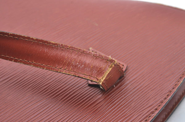 Authentic Louis Vuitton Epi Saint Jacques Hand Bag Brown M52273 LV 2665J