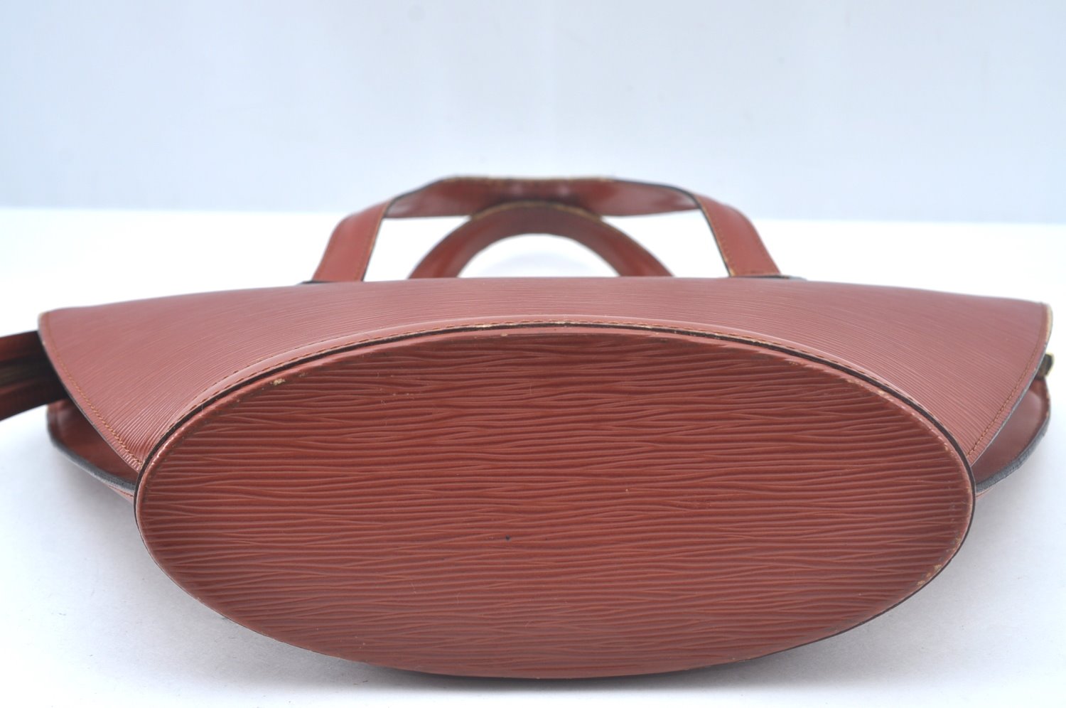 Authentic Louis Vuitton Epi Saint Jacques Hand Bag Brown M52273 LV 2665J