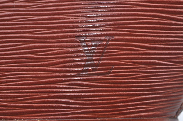 Authentic Louis Vuitton Epi Saint Jacques Hand Bag Brown M52273 LV 2665J