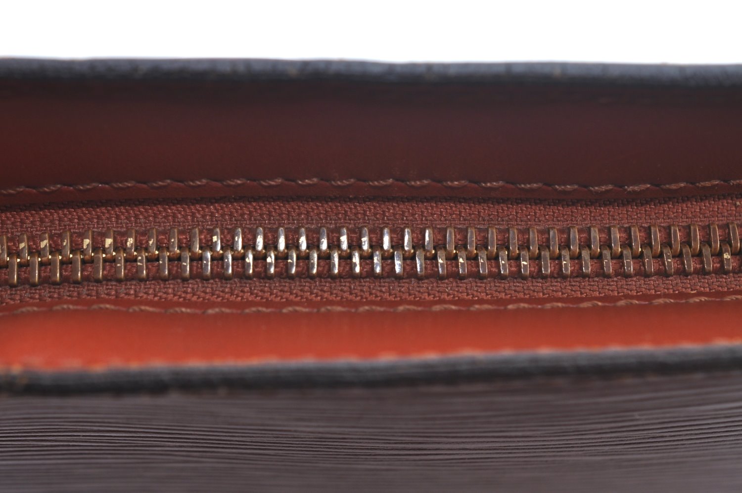 Authentic Louis Vuitton Epi Saint Jacques Hand Bag Brown M52273 LV 2665J