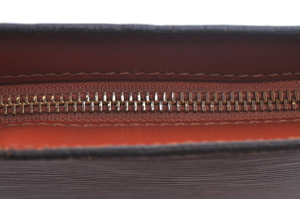 Authentic Louis Vuitton Epi Saint Jacques Hand Bag Brown M52273 LV 2665J