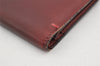 Authentic HERMES Bearn Classic Leather Long Wallet Purse Bordeaux Red 2665K