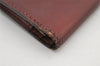 Authentic HERMES Bearn Classic Leather Long Wallet Purse Bordeaux Red 2665K