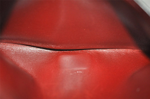 Authentic HERMES Bearn Classic Leather Long Wallet Purse Bordeaux Red 2665K