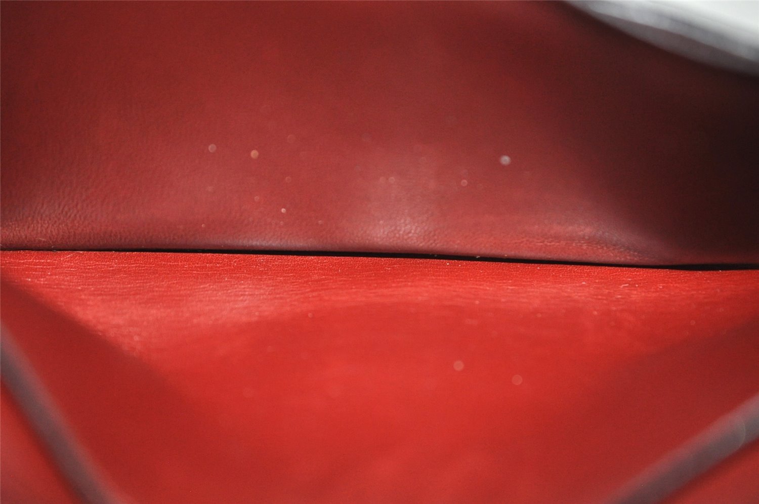Authentic HERMES Bearn Classic Leather Long Wallet Purse Bordeaux Red 2665K