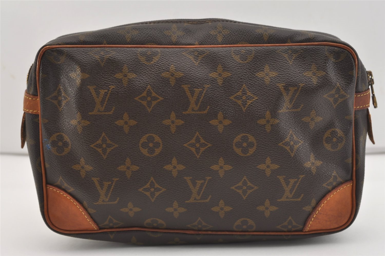 Authentic Louis Vuitton Monogram Compiegne 28 Clutch Hand Bag M51845 LV 2666J