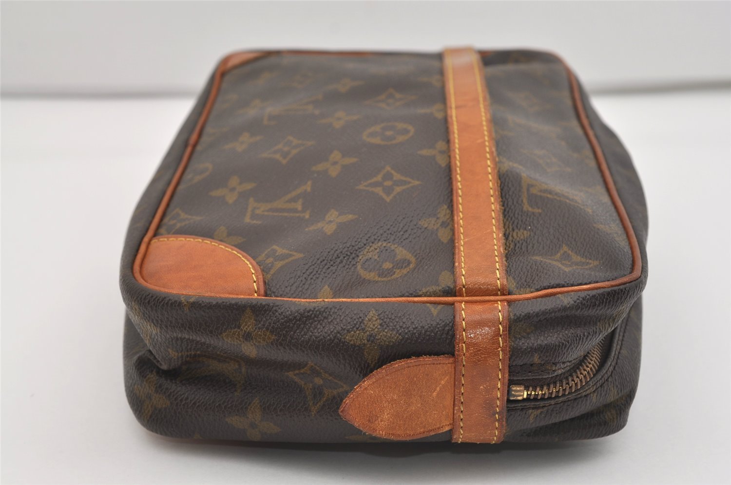 Authentic Louis Vuitton Monogram Compiegne 28 Clutch Hand Bag M51845 LV 2666J