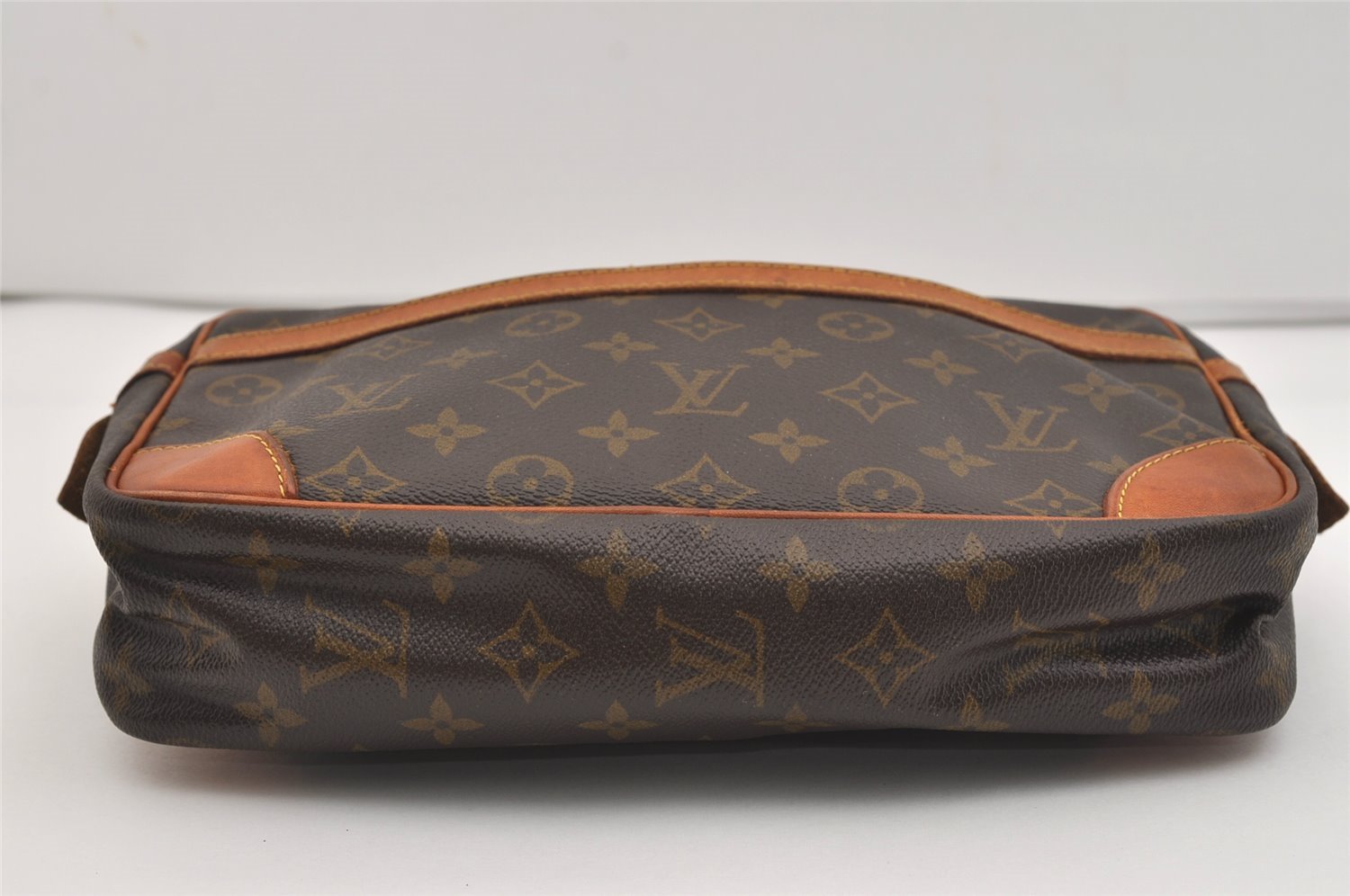 Authentic Louis Vuitton Monogram Compiegne 28 Clutch Hand Bag M51845 LV 2666J