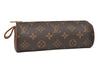 Authentic Louis Vuitton Monogram Trousse Ronde Pen Case Pouch M47630 Junk 2667J