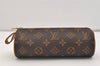 Authentic Louis Vuitton Monogram Trousse Ronde Pen Case Pouch M47630 Junk 2667J