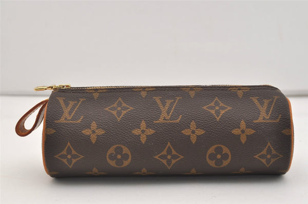 Authentic Louis Vuitton Monogram Trousse Ronde Pen Case Pouch M47630 Junk 2667J