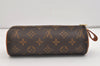 Authentic Louis Vuitton Monogram Trousse Ronde Pen Case Pouch M47630 Junk 2667J