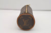 Authentic Louis Vuitton Monogram Trousse Ronde Pen Case Pouch M47630 Junk 2667J
