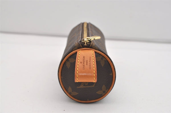 Authentic Louis Vuitton Monogram Trousse Ronde Pen Case Pouch M47630 Junk 2667J